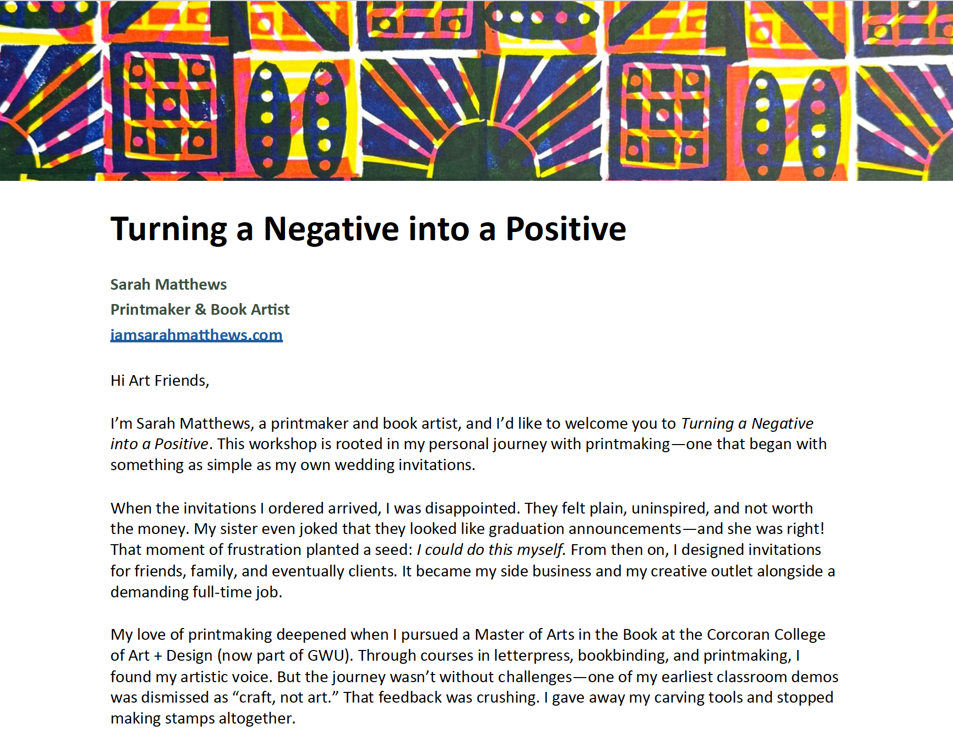Lesson Plan: Turning a Negative Into a Positive